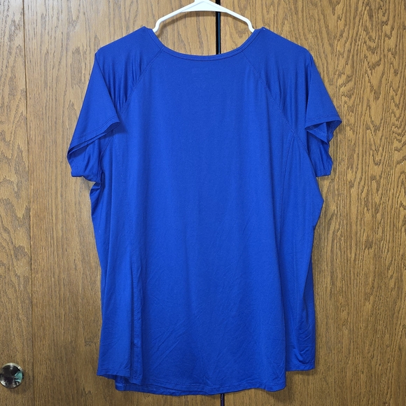 XXL Duluth Trading Co Women's Royal Blue Short Sleeve Tee - Picture 3 of 3